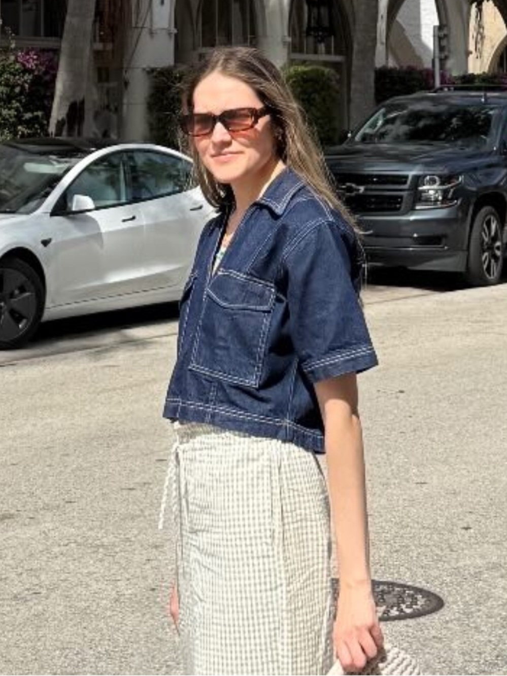 Zara Dark Indigo and Light Indigo Denim Jacket